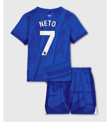 Chelsea Pedro Neto #7 Hemmakläder Barn 2025-26 Kortärmad (+ Korta byxor)